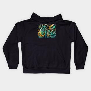 Fantastical Animals Kids Hoodie